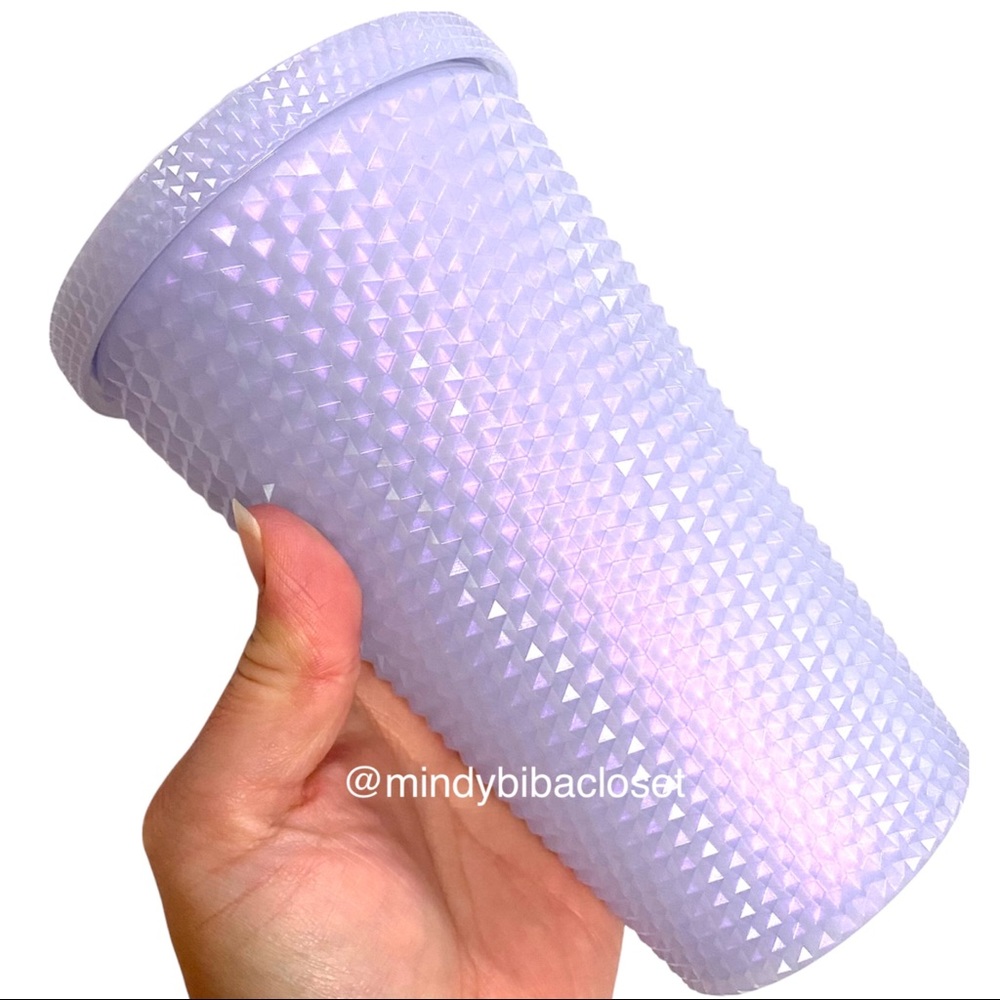 Starbucks Winter Holiday 2021 Icey White studded bling 16 oz grande tumbler cup - Picture 3 of 6